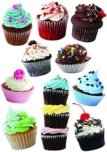 Art Applique Cupcakes Designer Wall Decor Vinyl Decal Sticker
