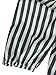 Blooming Jelly Women's Puff Sleeve Off The Shoulder Striped Shirt Tops XL