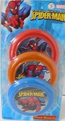 Marvel Spiderman Flying Discs (3 pcs mini discs set)