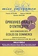 Epreuves orales d'entretien aux concours des �coles de commerce : Admissions post-pr�pa, admissions parall�les et admissions en MS, MSc et IAE