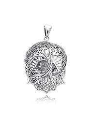 Bling Jewelry Rising Sun Celtic Knots 925 Sterling Tree of Life Roots Pendant