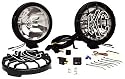 KC HiLiTES 801 Rally 800 Series Black Stainless Steel 130-Watt Long Range Off Road and Driving Light System