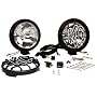 KC HiLiTES 801 Rally 800 Series Black Stainless Steel 130-Watt Long Range Off Road and Driving Light System