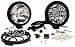 KC HiLiTES 801 Rally 800 Series Black Stainless Steel 130-Watt Long Range Off Road and Driving Light System