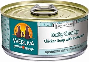 Weruva Dog Food, Funky Chunky Chicken Soup, 5.5-Ounce Cans(Pack of 24)