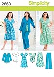 Simplicity Sewing Pattern 2660 Miss/Plus Size Sportswear, BB (20W-22W-24W-26W-28W)