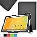 Acer Iconia One 10 B3-A20 Case, IVSO High Quality Leather Slim-Book Stand Cover Case for Acer B3-A20 Tablet (Black)