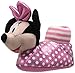 Josmo Character Shoes Girl's Disney Minnie Head Slipper-K, Pink/White Polka Dots, 7 M US Toddler