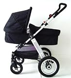 BRAND NEW BLACK MAMAKIDDIES BABY TRAVEL SYSTEM BABY STROLLER CARRYCOT PUSH CHAIR *NEXT DAY DELIVERY*