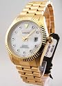 MENS CROTON STEEL AUTOMATIC DIAMOND WATCH CR307987YLMP