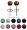 ONE PAIR of Crystal Stud Earrings by GlitZ JewelZ &Acirc;&copy; - 1/4' (6MM) - made with over 70 crystals - bling bling!! Comes packed in a lovely velvet pouch - For the matching pendant (2nd picture ) and other colors/sizes choose from the menu below