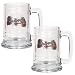Atlanta Braves MLB 2pc 15oz Glass Tankard Set- Primary Logo by Great American Products