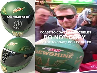 Dale Earnhardt Jr #88, Nascar Driver, Signed, Autographed,MtnDew Full Size Helmet, a COA and the Proof Photos of the Dale Signing Will Be Included