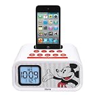 eKids Mickey Mouse Dual Alarm Clock and 30-pin iPod Speaker Dock, by iHome - DY-H22
