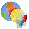Graphic Flowers Dining Collection