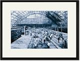 Black Framed/Matted Print 17x23, Inside Reading Terminal, Philadelphia, PA