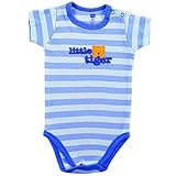 Hudson Baby Premium Shoulder Snap Bodysuit - Sayings Art, Little Tiger - 3-6 months