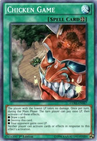 Yu-Gi-Oh! - Chicken Game (CORE-EN067) - Clash of Rebellions - 1st Edition - Common