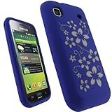 igadgitz Purple & White Flower Design Silicone Skin Case Cover for Samsung  ....