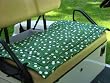 Golf Cart Seat Cover, Golf Balls Print, Green Background
