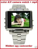 iPoP 8GB 1.8 LCD SPY WATCH Camera WATCH Audio Video Recorder CCTV Hidden Camera Comcorder MP3 MP4 Security Stainless Steelband