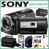 Sony HDR-PJ30V 1080p High Definition 32GB Handycam Camcorder with Wide Angle G-Lens and 3-inch Touch-Screen + 16GB Accessory Kit