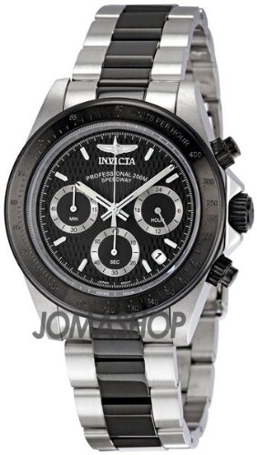 Invicta Men's 6934 Speedway Collection Chronograph Black and Silver Stainless Steel Watch