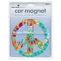 Peace Tie Dye Die-Cut Car Magnet