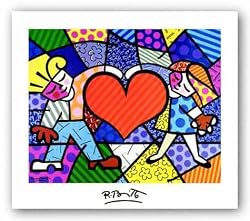 Heart Kids by Romero Britto 21.5"x27" Art Print Poster