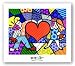 Heart Kids by Romero Britto 21.5"x27" Art Print Poster
