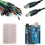 Arduino Uno Starter Kit -- 3' USB Cable --Solderless BreadBoard -- 65 Jumper Wires