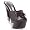 601-BUNNY, Color: BLACK, Women's US Size 9 / 6" Heel Sandal.