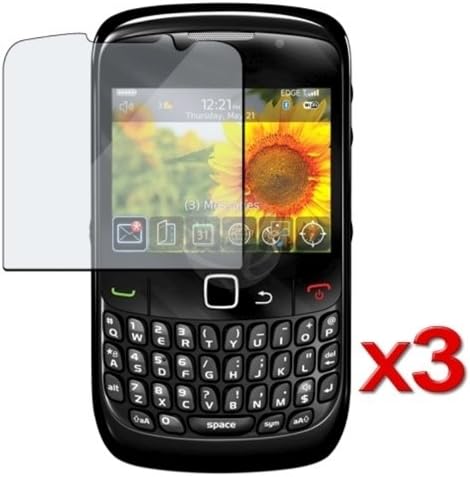 3X LCD SCREEN PROTECTOR FOR BLACKBERRY Curve 8520 PHONE
