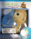 8 Pc Kit Teddy & Co Build Me, Dress Me, Hug Me! 12" Black and White Kitten, Build and Stuff Light Brown Puppy with Stuffing and Heart!