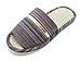 KNP21301T-Mens Strip Indoor Tatami Bamboo Slippers Available three colors and four sizes