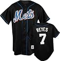 Jose Reyes Black Majestic MLB Alternate Replica New York Mets Jersey