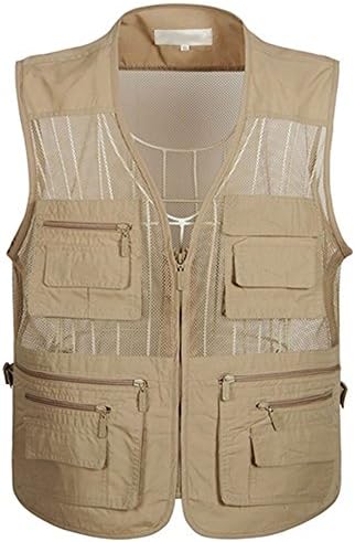 Firstvest Men's Fishing Photography Multi-pocket Mesh Vest Waistcoat