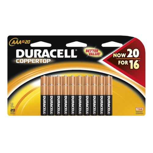 Duracell Coppertop AAA 20 Count Pack