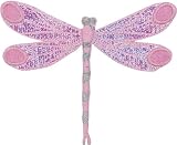 Tees & Novelties Patches For Everyone Iron-On Appliques-Pink Dragonfly 1/Pkg