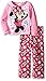 Disney Girls' Toddler Girls' Minnie Mouse 2-Piece Fleece Pajama Set, Pink, 2T