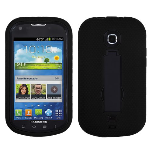 Microseven® Heavy Duty Armor Kickstand Case Cover for Samsung Galaxy Legend I200PP / I200 stellar Verizon Prepaid with Microseven® packaging (Black / Black) Microseven® Heavy Duty Armor Kickstand Case Cover for Samsung Galaxy Legend I200PP / I200 stellar Verizon Prepaid with Microseven® packaging (Black / Black)