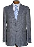 Joseph Abboud Mens Sportcoat Navy Hounds Silk & Wool Sport Coat Jacket 2 Buttons