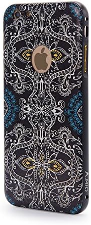 iPhone 6s Case, iPhone 6 Plus Case [Slim Armor]Metal frame PC embossed back cover 6 plus/6s plus fashion for apple