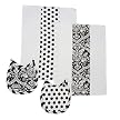 Tadpoles Damask 4-pc. Layette Gift Set - Black/ White