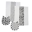 Tadpoles Damask 4-pc. Layette Gift Set - Black/ White