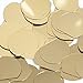 Sequin Three Quarter Round 30mm Gold Metallic Couture Paillettes. Made in USA.