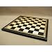 Premium Black Pressed Leather Chess Board With Gold Inlay