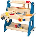 Hape - My Handy Workshop Wooden Tool Kit Play Set [並行輸入品]