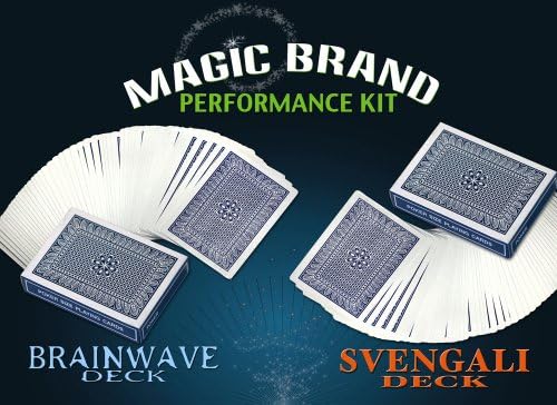 Magic Brand Performance Kit - Brainwave &amp; Svengali Decks--Blue Back
