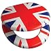 Union Jack Novelty Toilet Seat with Metal Bar Hinge